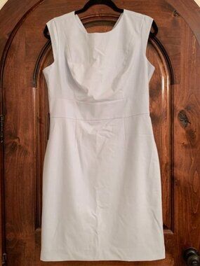 Elegant Pale Light Blue Sleeveless Dress